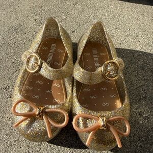 Mini Melissa Sparkling Gold Glitter